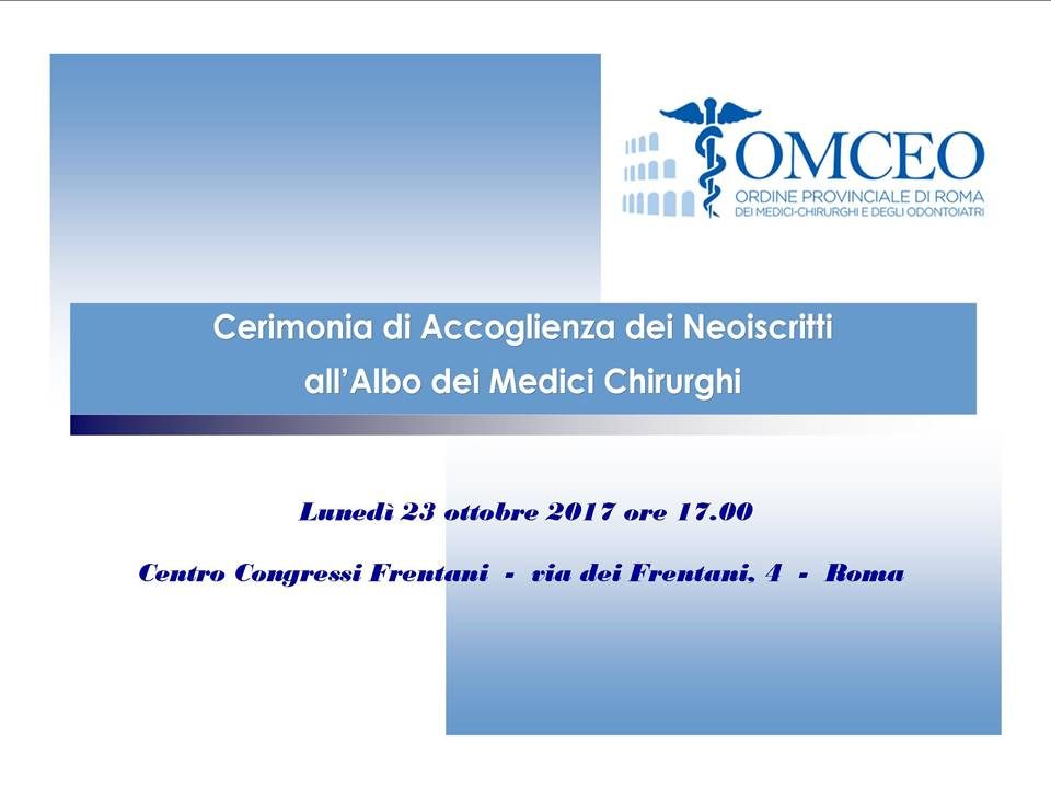 ordine medici_ cerimonia neoiscritti_23.10.2017