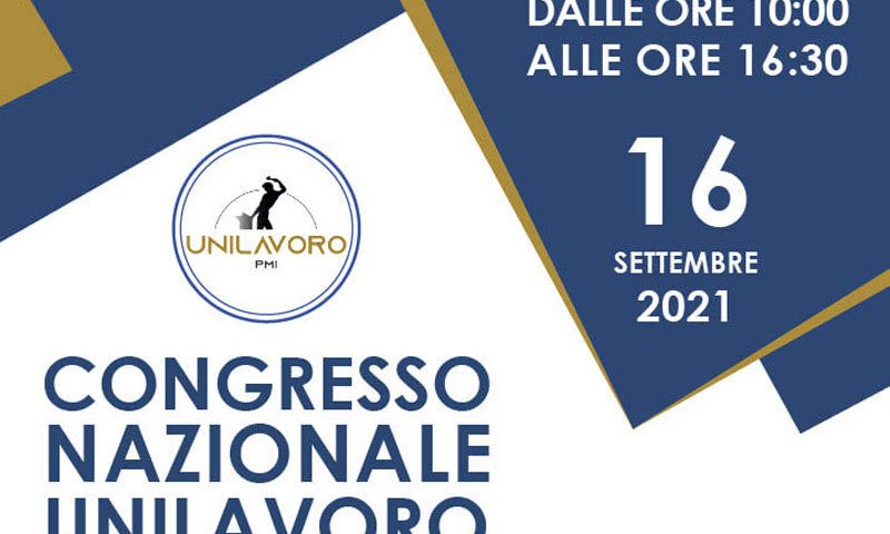 locandina del Congresso nazionale unilavoro 16 settembre