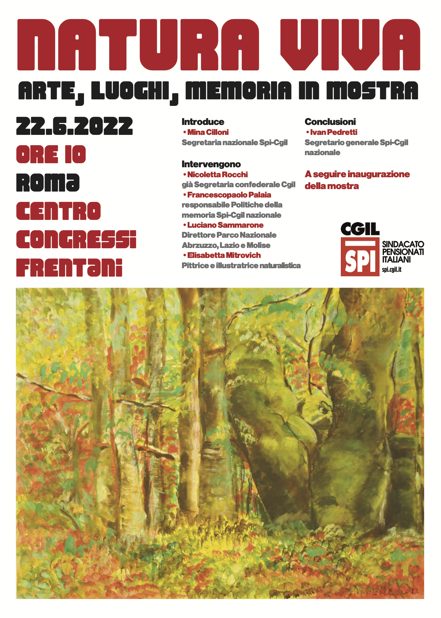 locandina evento Spi Cgil Natura Viva