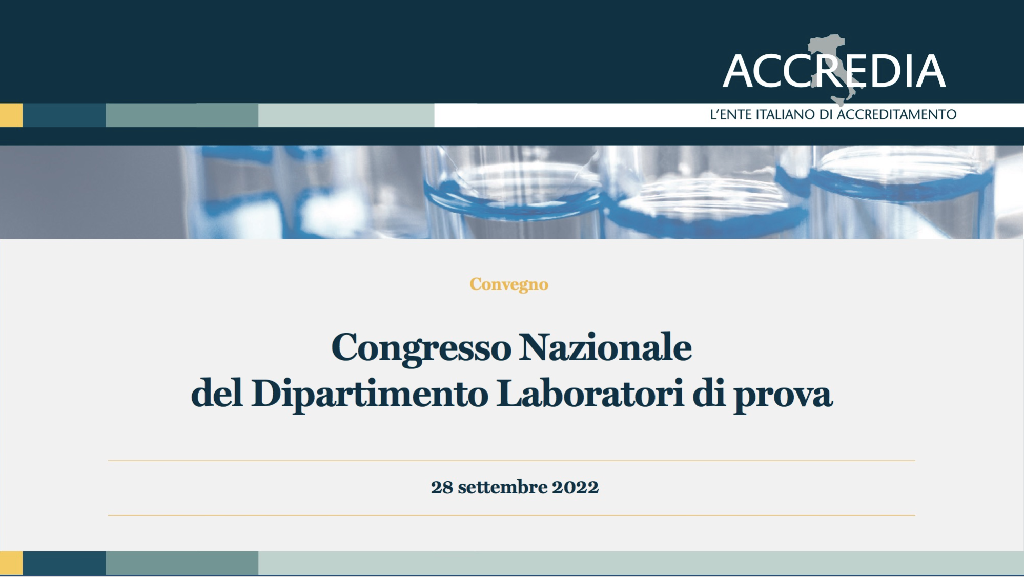 locandinaCongresso Nazionale del Dipartimento Laboratori di prova 28 settembre 2022