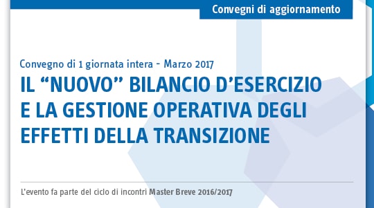 settore fiscale Convegno di aggiornamento Master Breve Bilancio d'esercizio corso di formazione